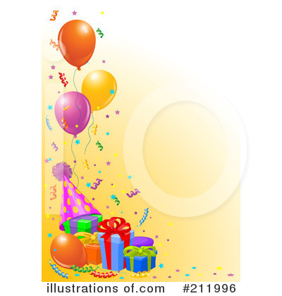 Royalty-Free (RF) Birthday Party Clipart Illustration by Pushkin - Stock Sample #211996