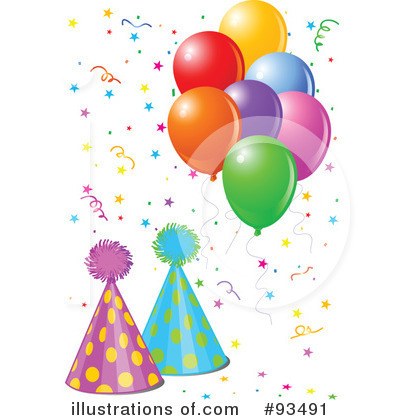 Royalty-Free (RF) Birthday Party Clipart Illustration by Pushkin - Stock Sample #93491