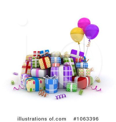 Royalty-Free (RF) Birthday Present Clipart Illustration by BNP Design Studio - Stock Sample #1063396