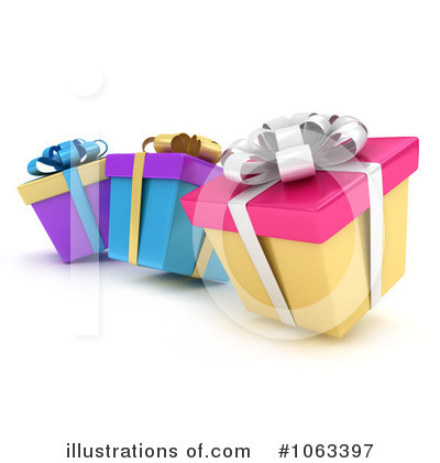 Royalty-Free (RF) Birthday Present Clipart Illustration by BNP Design Studio - Stock Sample #1063397
