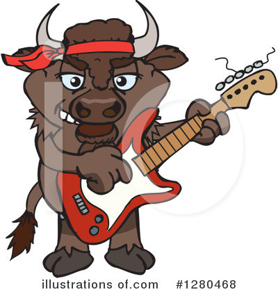 Bison Clipart #1280468 by Dennis Holmes Designs