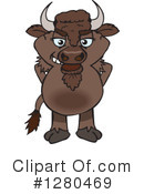 Bison Clipart #1280469 by Dennis Holmes Designs
