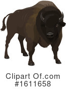 Bison Clipart #1611658 by Vector Tradition SM