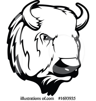 Royalty-Free (RF) Bison Clipart Illustration by Vector Tradition SM - Stock Sample #1693935