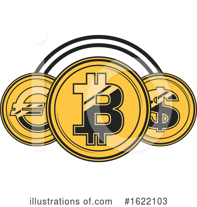 Royalty-Free (RF) Bitcoin Clipart Illustration by Vector Tradition SM - Stock Sample #1622103
