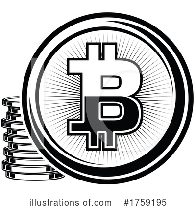 Royalty-Free (RF) Bitcoin Clipart Illustration by Vector Tradition SM - Stock Sample #1759195