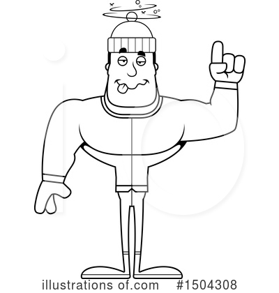 Royalty-Free (RF) Black And White Clipart Illustration by Cory Thoman - Stock Sample #1504308