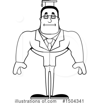 Royalty-Free (RF) Black And White Clipart Illustration by Cory Thoman - Stock Sample #1504341