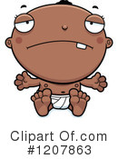 Black Baby Clipart #1207863 by Cory Thoman