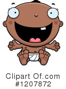 Black Baby Clipart #1207872 by Cory Thoman