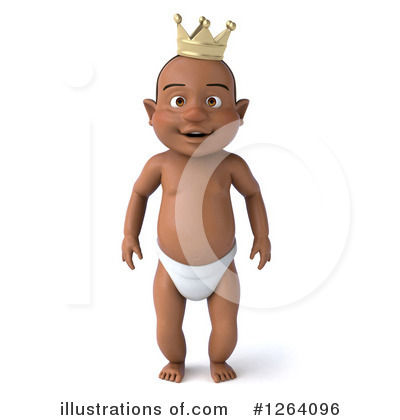 Black Baby Clipart #1264096 by Julos