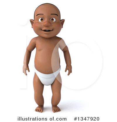 Black Baby Clipart #1347920 by Julos
