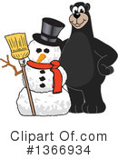 Black Bear School Mascot Clipart #1366934 by Toons4Biz