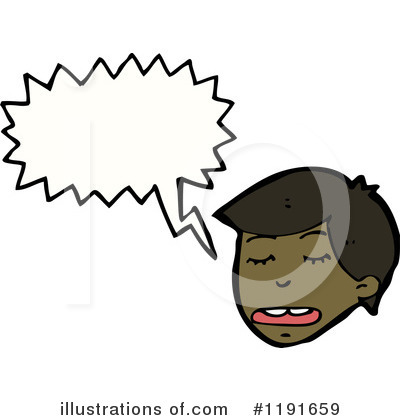 Royalty-Free (RF) Black Boy Clipart Illustration by lineartestpilot - Stock Sample #1191659
