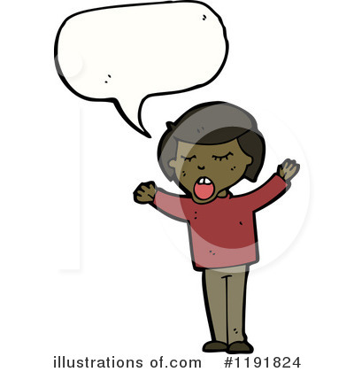 Royalty-Free (RF) Black Boy Clipart Illustration by lineartestpilot - Stock Sample #1191824