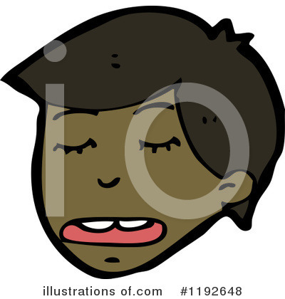 Royalty-Free (RF) Black Boy Clipart Illustration by lineartestpilot - Stock Sample #1192648