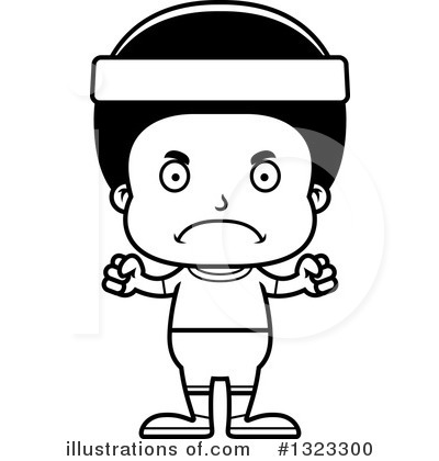 Royalty-Free (RF) Black Boy Clipart Illustration by Cory Thoman - Stock Sample #1323300