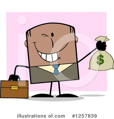 Money Sack Clipart #1257839 by Hit Toon
