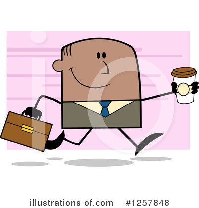 Royalty-Free (RF) Black Businessman Clipart Illustration by Hit Toon - Stock Sample #1257848