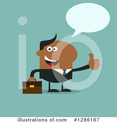 Royalty-Free (RF) Black Businessman Clipart Illustration by Hit Toon - Stock Sample #1286167