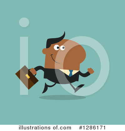 Royalty-Free (RF) Black Businessman Clipart Illustration by Hit Toon - Stock Sample #1286171