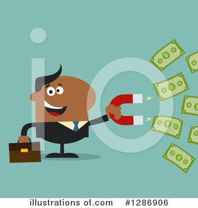 Royalty-Free (RF) Black Businessman Clipart Illustration by Hit Toon - Stock Sample #1286906