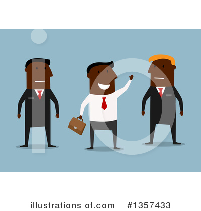 Royalty-Free (RF) Black Businessman Clipart Illustration by Vector Tradition SM - Stock Sample #1357433