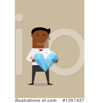 Royalty-Free (RF) Black Businessman Clipart Illustration by Vector Tradition SM - Stock Sample #1357437