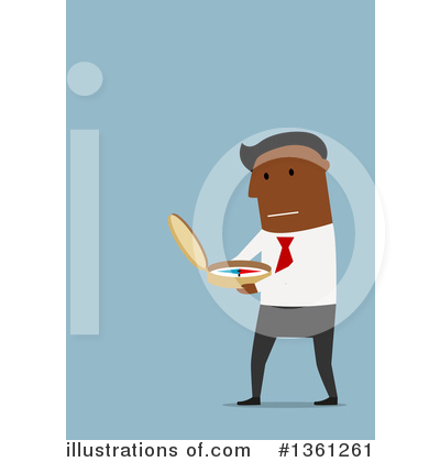 Royalty-Free (RF) Black Businessman Clipart Illustration by Vector Tradition SM - Stock Sample #1361261