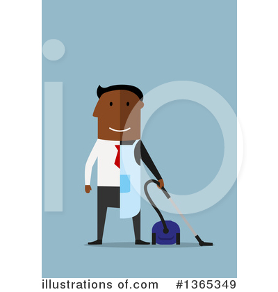 Royalty-Free (RF) Black Businessman Clipart Illustration by Vector Tradition SM - Stock Sample #1365349