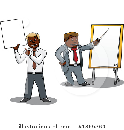 Royalty-Free (RF) Black Businessman Clipart Illustration by Vector Tradition SM - Stock Sample #1365360