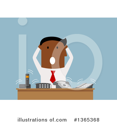 Royalty-Free (RF) Black Businessman Clipart Illustration by Vector Tradition SM - Stock Sample #1365368