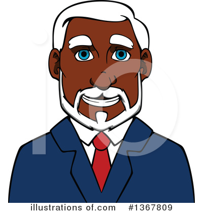 Royalty-Free (RF) Black Businessman Clipart Illustration by Vector Tradition SM - Stock Sample #1367809