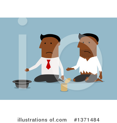 Royalty-Free (RF) Black Businessman Clipart Illustration by Vector Tradition SM - Stock Sample #1371484