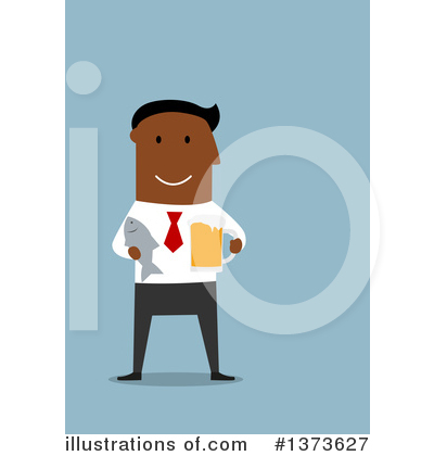 Royalty-Free (RF) Black Businessman Clipart Illustration by Vector Tradition SM - Stock Sample #1373627