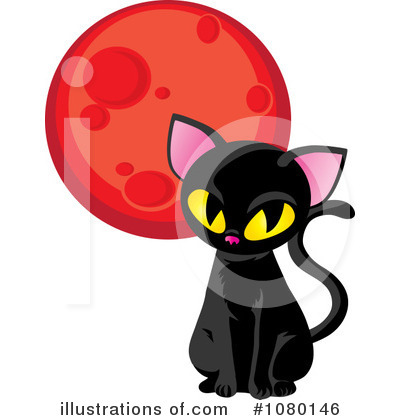 Black Cat Clipart #1080146 by Rosie Piter