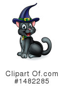 Black Cat Clipart #1482285 by AtStockIllustration