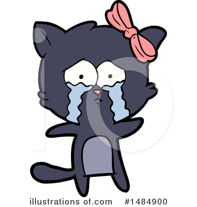 Royalty-Free (RF) Black Cat Clipart Illustration by lineartestpilot - Stock Sample #1484900