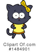 Black Cat Clipart #1484901 by lineartestpilot