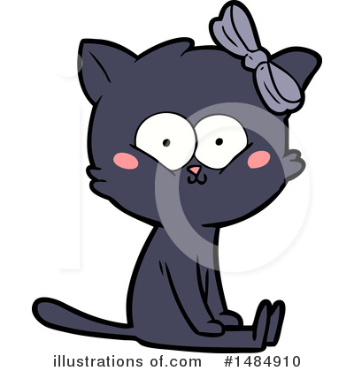 Royalty-Free (RF) Black Cat Clipart Illustration by lineartestpilot - Stock Sample #1484910