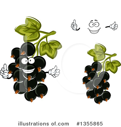 Royalty-Free (RF) Black Currants Clipart Illustration by Vector Tradition SM - Stock Sample #1355865