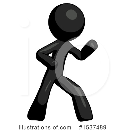 Royalty-Free (RF) Black Design Mascot Clipart Illustration by Leo Blanchette - Stock Sample #1537489