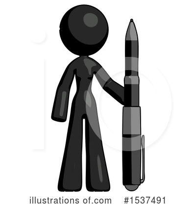 Royalty-Free (RF) Black Design Mascot Clipart Illustration by Leo Blanchette - Stock Sample #1537491