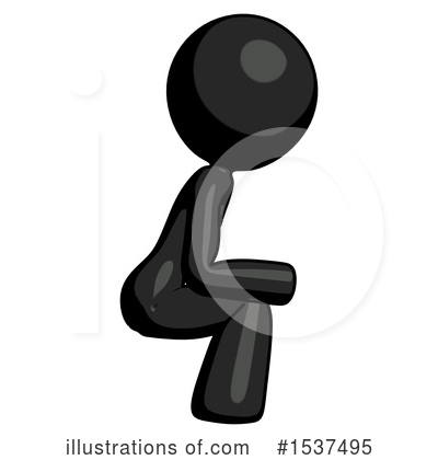 Royalty-Free (RF) Black Design Mascot Clipart Illustration by Leo Blanchette - Stock Sample #1537495