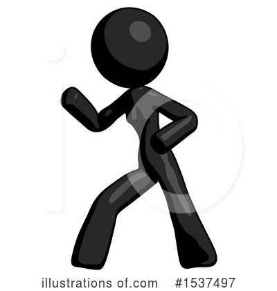 Royalty-Free (RF) Black Design Mascot Clipart Illustration by Leo Blanchette - Stock Sample #1537497