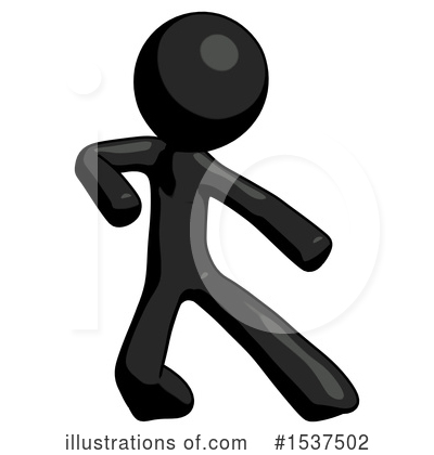 Royalty-Free (RF) Black Design Mascot Clipart Illustration by Leo Blanchette - Stock Sample #1537502