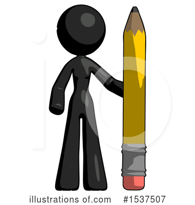 Royalty-Free (RF) Black Design Mascot Clipart Illustration by Leo Blanchette - Stock Sample #1537507