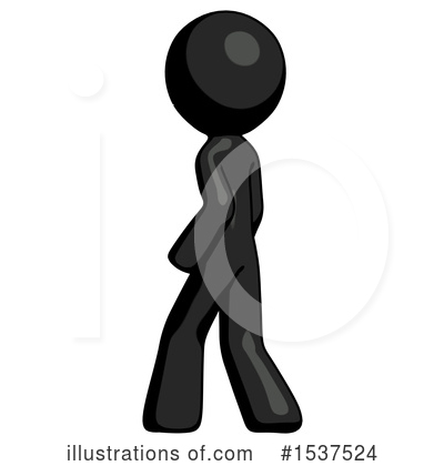 Royalty-Free (RF) Black Design Mascot Clipart Illustration by Leo Blanchette - Stock Sample #1537524