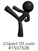 Black Design Mascot Clipart #1537526 by Leo Blanchette