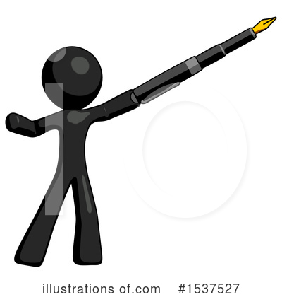 Royalty-Free (RF) Black Design Mascot Clipart Illustration by Leo Blanchette - Stock Sample #1537527